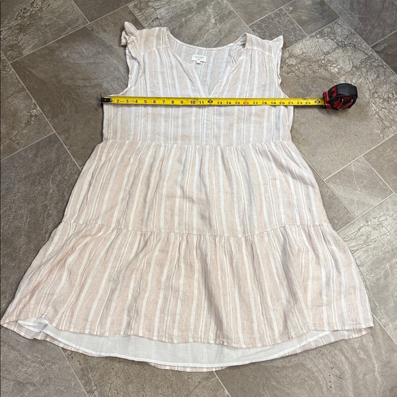 Gentle Fawn Maggie Linen lined Mini Dress striped pastel size XL like new - Picture 9 of 14